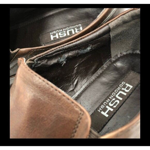 GORDON RUSH Leather men shoes Leather Loafers Size 9 - Picture 9 of 9
